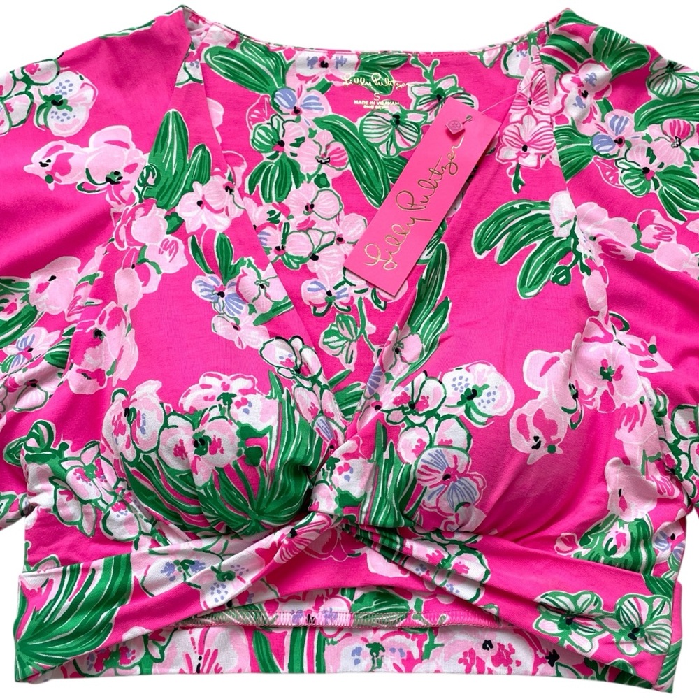 ๐ธ NWT Lilly Pulitzer 2 Piece Set Minka Maxi Skirt & Top Roxie Pink Worth A Look - Picture 10 of 16